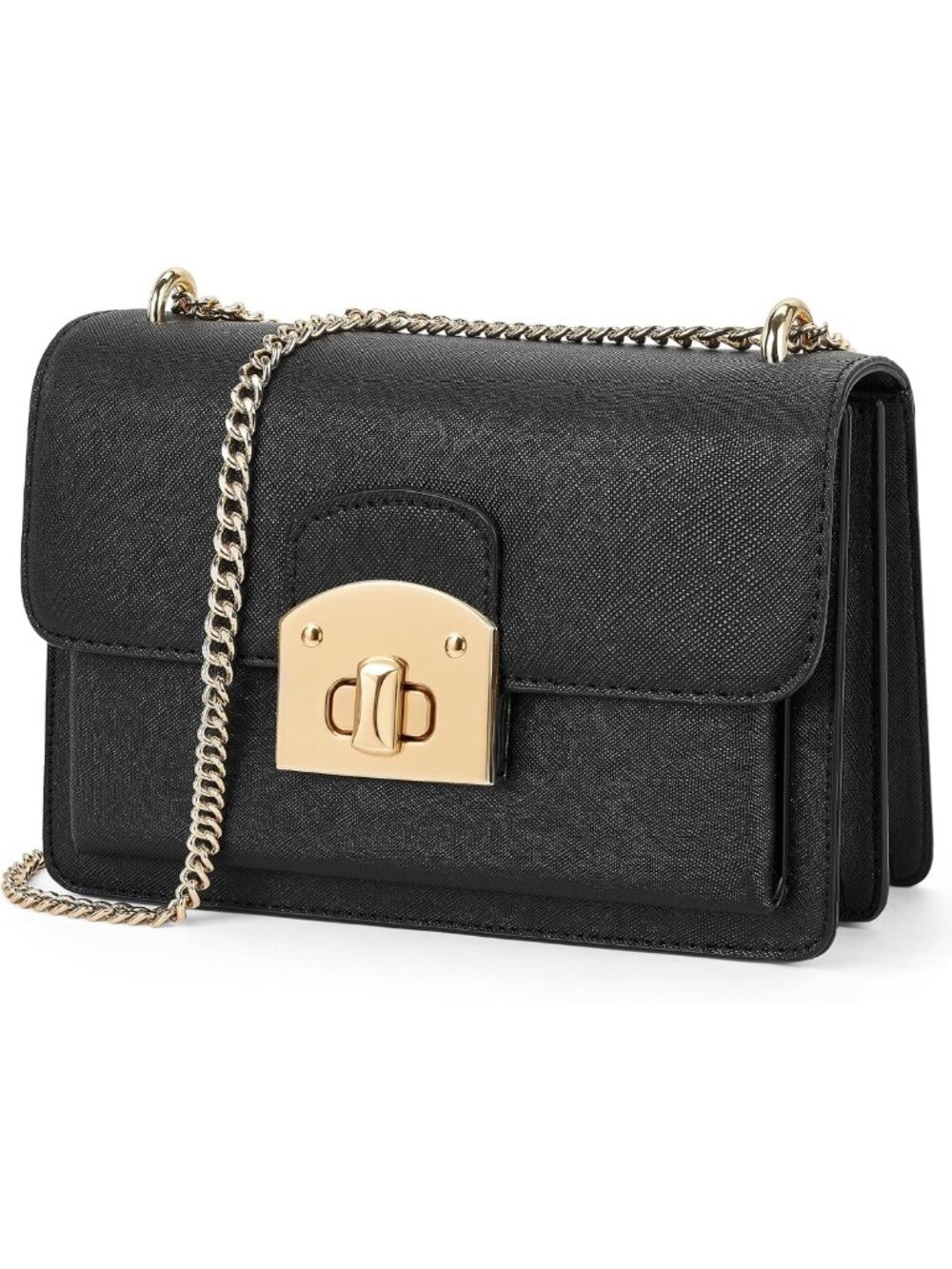 Stylish Flap Crossbody Purse for Women - Chic Shoulder Handbag with Chain Strap